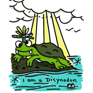 Dicynodon Crystal Palace Park Dinosaur Print